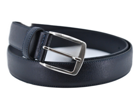 Kožený opasek - tmavě modrá