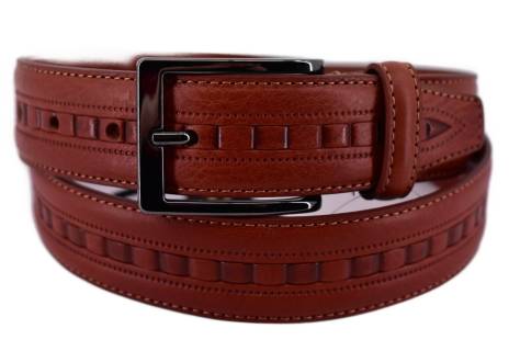Kožený opasek - hnědá