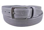 Kožený opasek - šedá