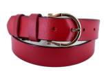 Kožený opasek - červená