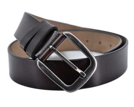 Kožený opasek - tmavě hnědá