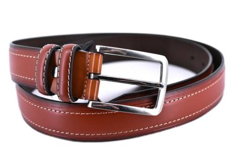 Pánský kožený opasek - hnědá/120