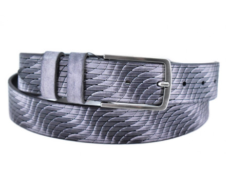 Kožený opasek - černá/115