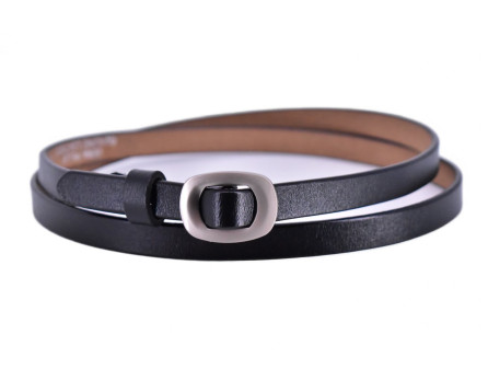 Dámský kožený opasek - černá/100