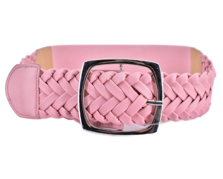 Dámský elastický opasek - růžová/80