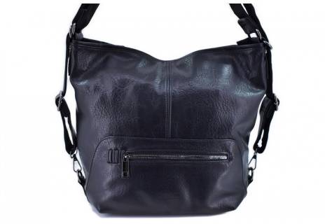 Dámská kabelka a batoh v jednom - černá