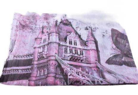 Dámský šátek s květovaným vzorem