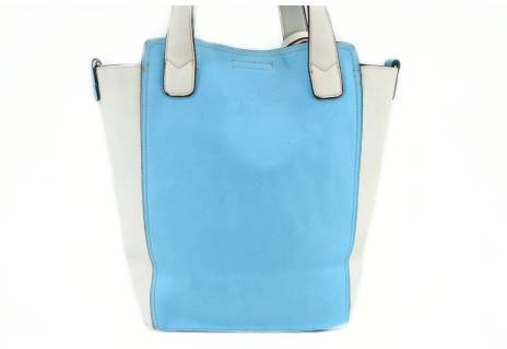 Dámská kabelka - světle modrá/krémová