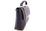 Dámská kožená kabelka s klopnou Arteddy - černá
