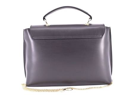 Dámská kožená kabelka s klopnou Arteddy - černá