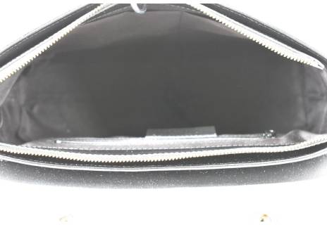 Dámská kožená kabelka s klopnou Arteddy - černá