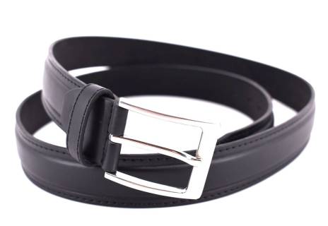 Pánský opasek z ekokůže - černá/135