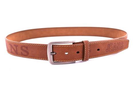 Pánský opasek z ekokůže - hnědá/115