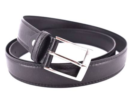 Pánský opasek z ekokůže - černá/150