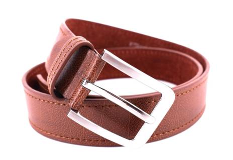 Pánský opasek z ekokůže - hnědá/110