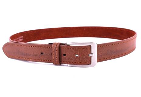 Pánský opasek z ekokůže - hnědá/110