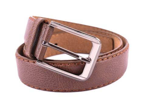 Opasek z ekokůže - hnědá/115