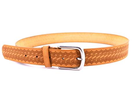 Dámský opasek z ekokůže - béžová