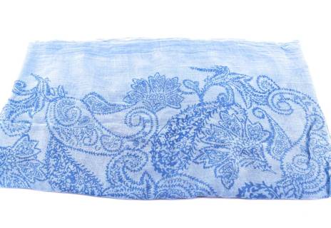 Dámský šátek s kašmírovým vzorem Arteddy - modrá