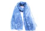 Dámský šátek s kašmírovým vzorem Arteddy - modrá