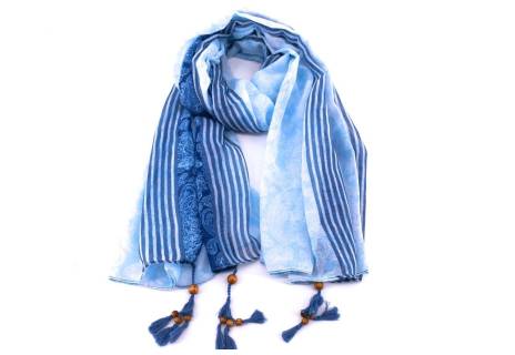 Dámský šátek s kašmírovým vzorem Arteddy - lososová