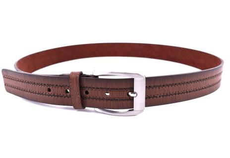 Opasek z ekokůže - hnědá/120