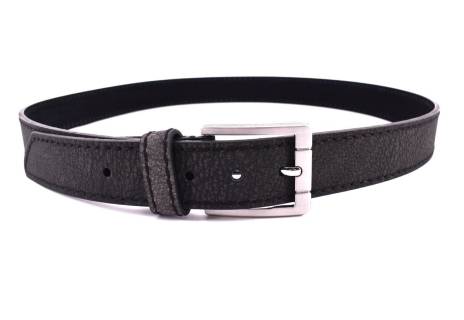 Pánský opasek z ekokůže - tmavě šedá/130