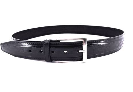Pánský opasek z ekokůže - černá/115