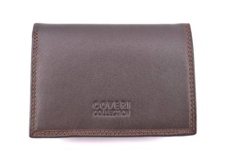 Pánská kožená peněženka Coveri Collection - tmavě hnědá