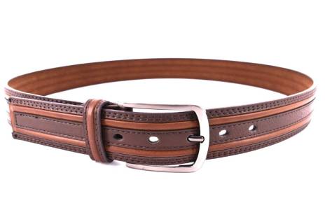Pánský opasek z ekokůže - hnědá/115