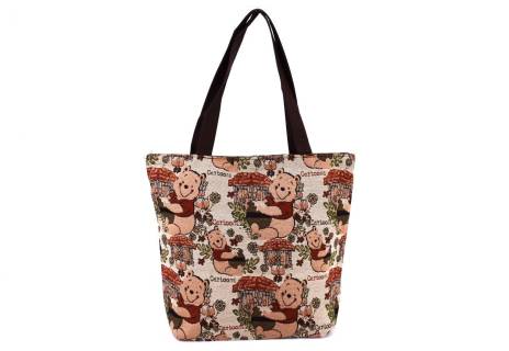 Kabelka/ taška s potiskem  - medvídek