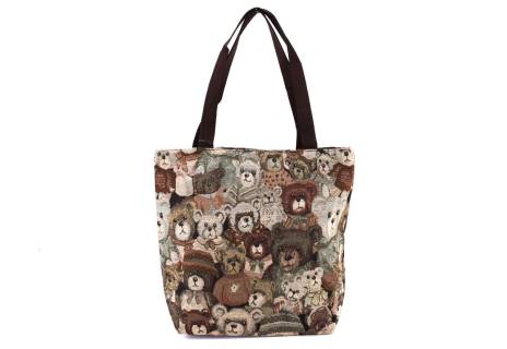 Kabelka/ taška s potiskem  - medvídek