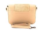 Dámská kožená kabelka crossbody Arteddy - béžová