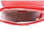 Dámská kožená kabelka crossbody s klopnou Juice - červená