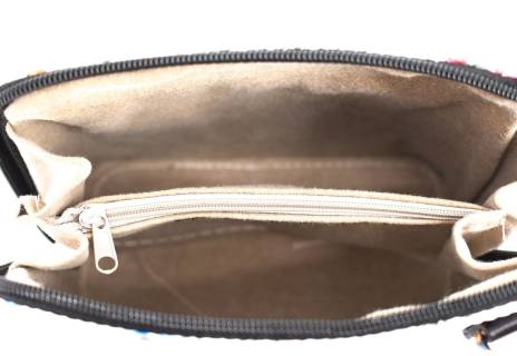 Dámská malá květovaná kožená kabelka crossbody Arteddy