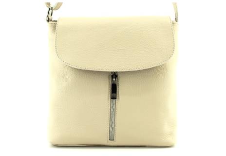 Dámská kožená crossbody kabelka s klopnou Arteddy