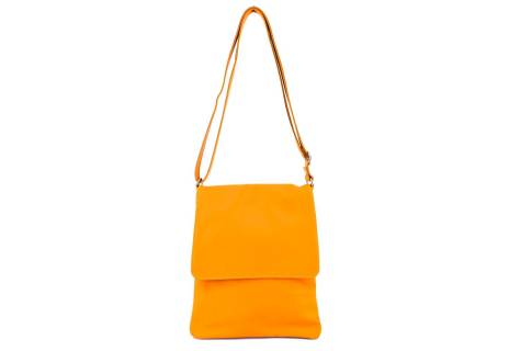 Dámská kožená crossbody kabelka s klopnou Arteddy