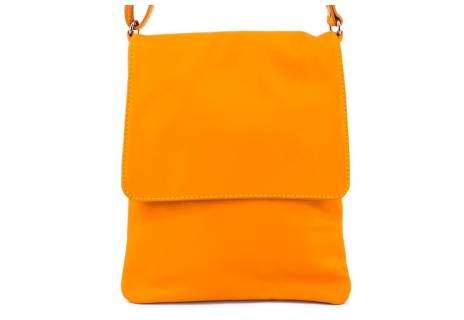 Dámská kožená crossbody kabelka s klopnou Arteddy