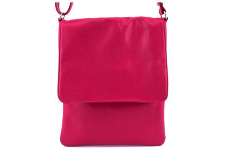 Dámská kožená crossbody kabelka s klopnou Arteddy