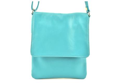 Dámská kožená crossbody kabelka s klopnou Arteddy