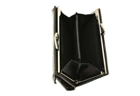 Dámská lakovaná kožená peněženka Arteddy - černá