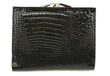 Dámská lakovaná kožená peněženka Arteddy - černá