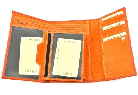 Dámská kožená peněženka Arteddy - oranžová