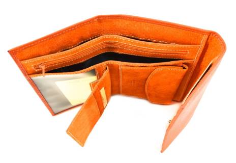 Dámská kožená peněženka Arteddy - oranžová