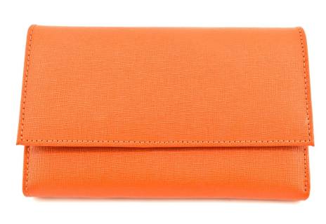 Dámská kožená peněženka Arteddy - oranžová