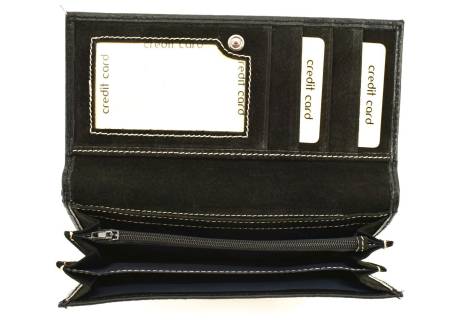 Dámská kožená peněženka Arteddy - černá