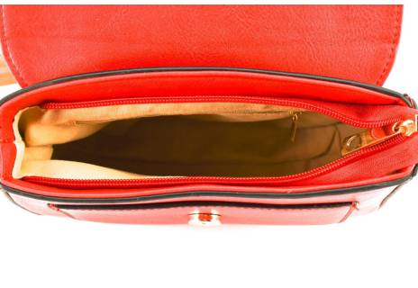 Dámská kabelka crossbody - červená