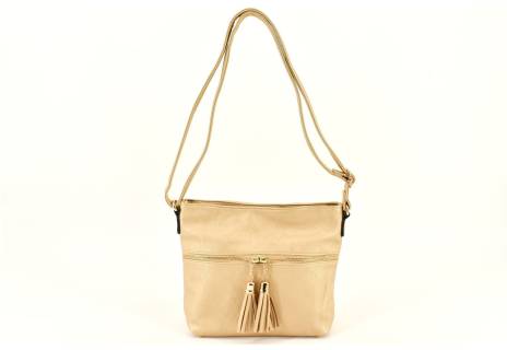 Dámská kabelka crossbody - zlatá