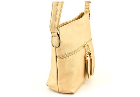 Dámská kabelka crossbody - zlatá