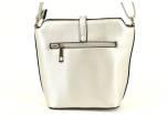 Dámská kabelka crossbody - stříbrná
